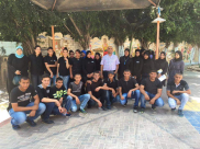 طلاب العاشر من المدرسة العمرية بالرملة يشاركون في يوم عمل تطوعي بالمدرسة